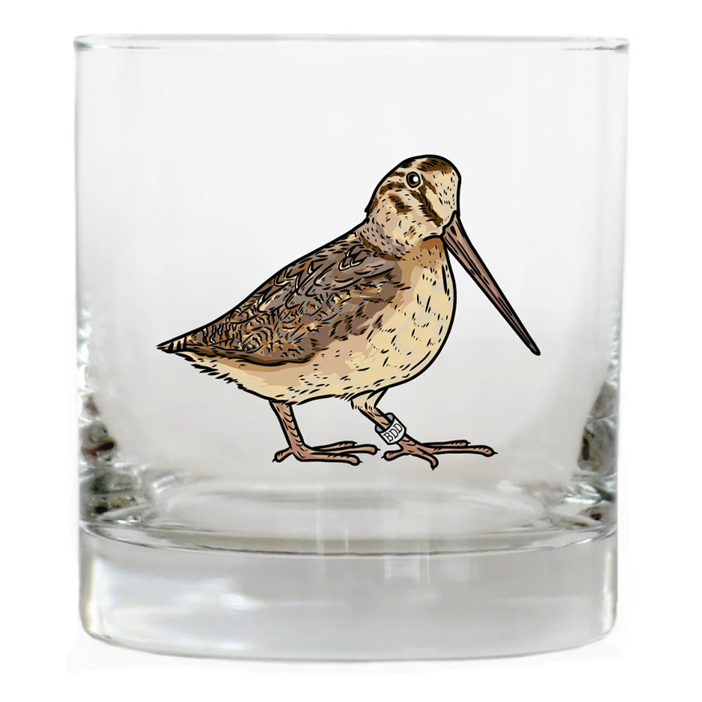 Banded 11oz Woodcock Whiskey Glass