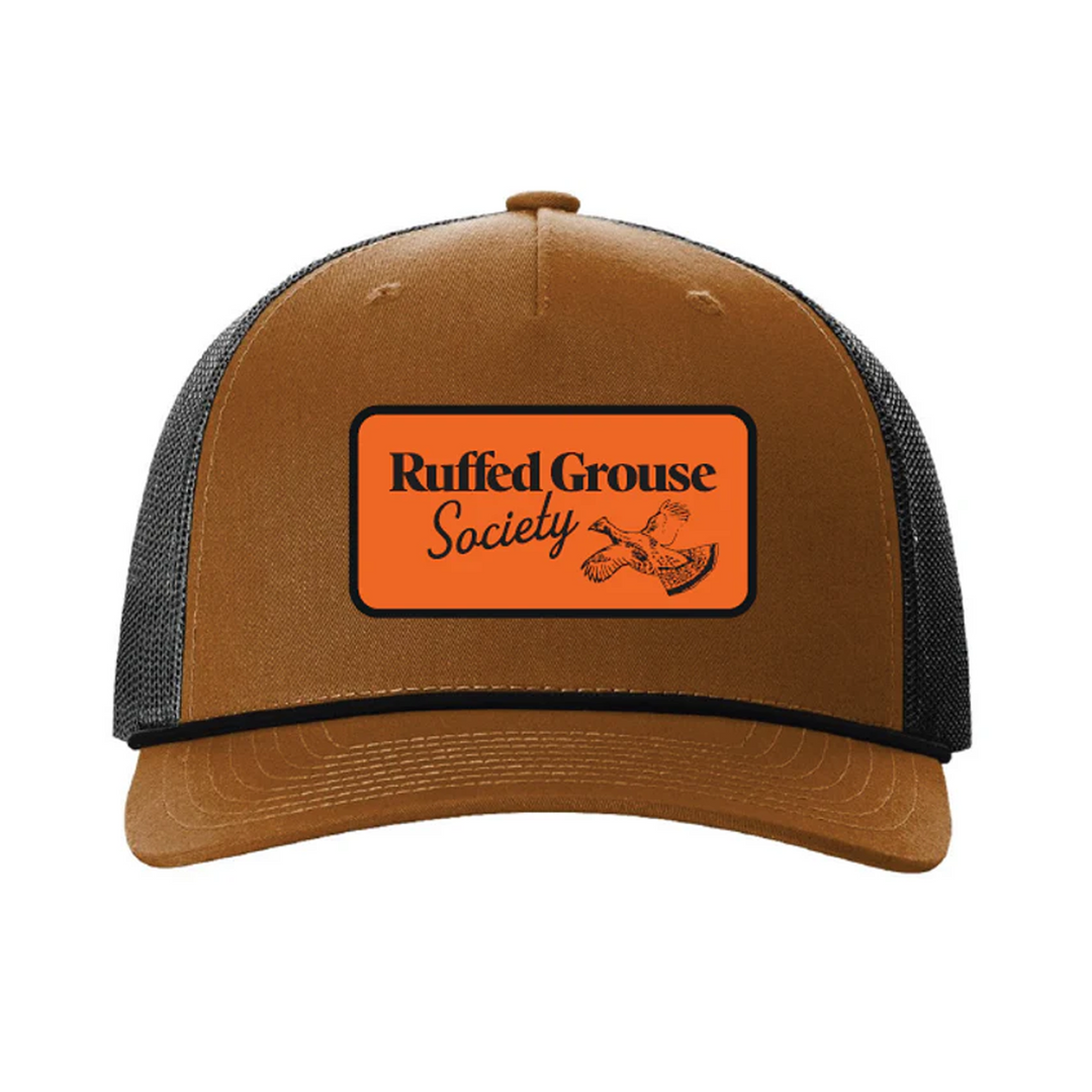 Ruffed Grouse Society Five-Panel Trucker Cap With RGS Logo on Patch