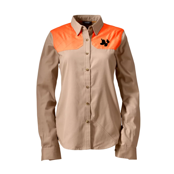 Orvis Women's Mid-Weight Shooting Shirt: RG & WC Embroidery
