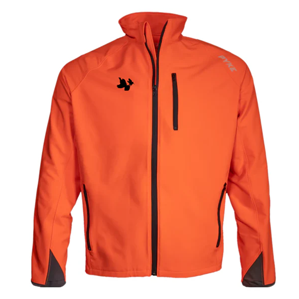 Pyke Gear Tongass Nomad Lightweight Jacket: Blaze Orange/Sandstone: RG & WC