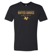 Short Sleeve T-Shirt with Ruffed Grouse Society Design on Front