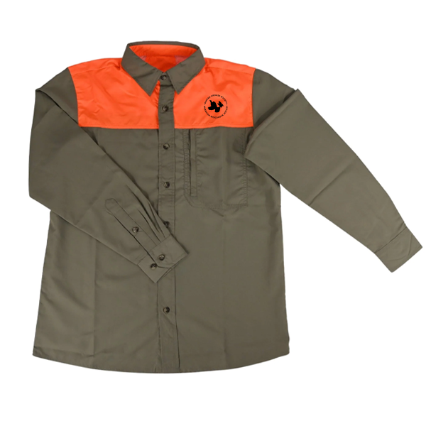 Boyt "The Zephyr" Shirt: with RGS & AWS Circle Logo on Left Chest; Tan/Orange