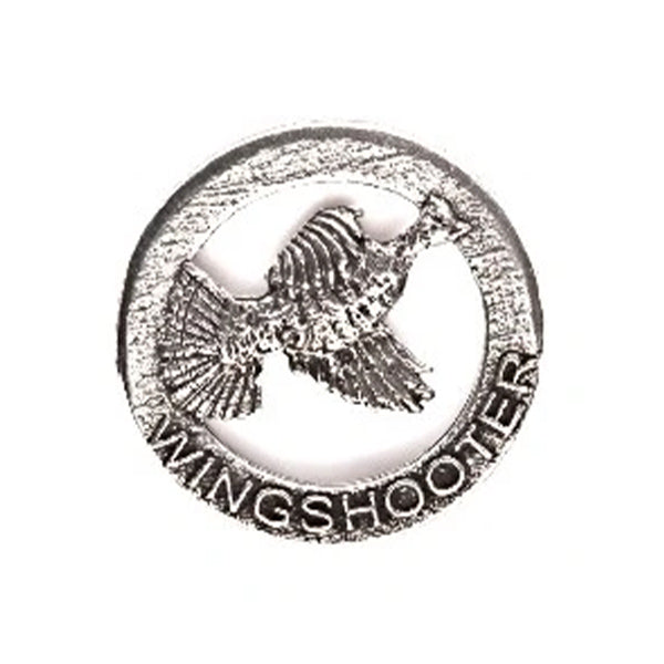English Pewter Ruffed Grouse - Wingshooter Pin