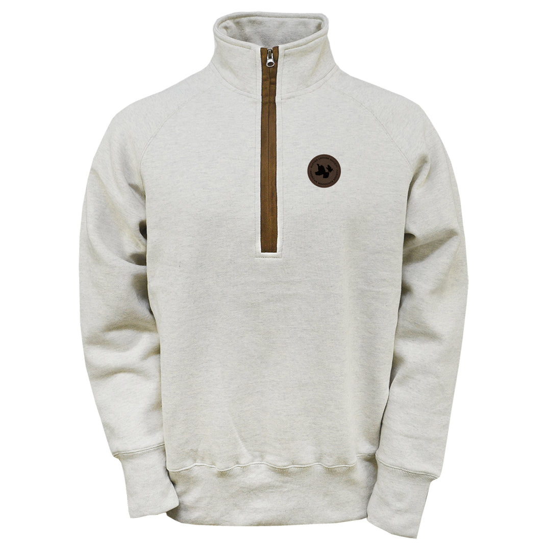 Marlow Half Zip with RGS & AWS Logo Patch on Left Chest: Oatmeal