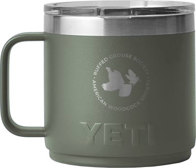 Yeti Rambler 14 Ounce Mug 2.0 with RGS & AWS Circle Logo; Camp Green
