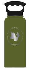 Load image into Gallery viewer, Fifty/Fifty Stainless Steel 34 Oz Bottle w/3-Finger Cap: Olive Green with RGS &amp; AWS Circle Logo
