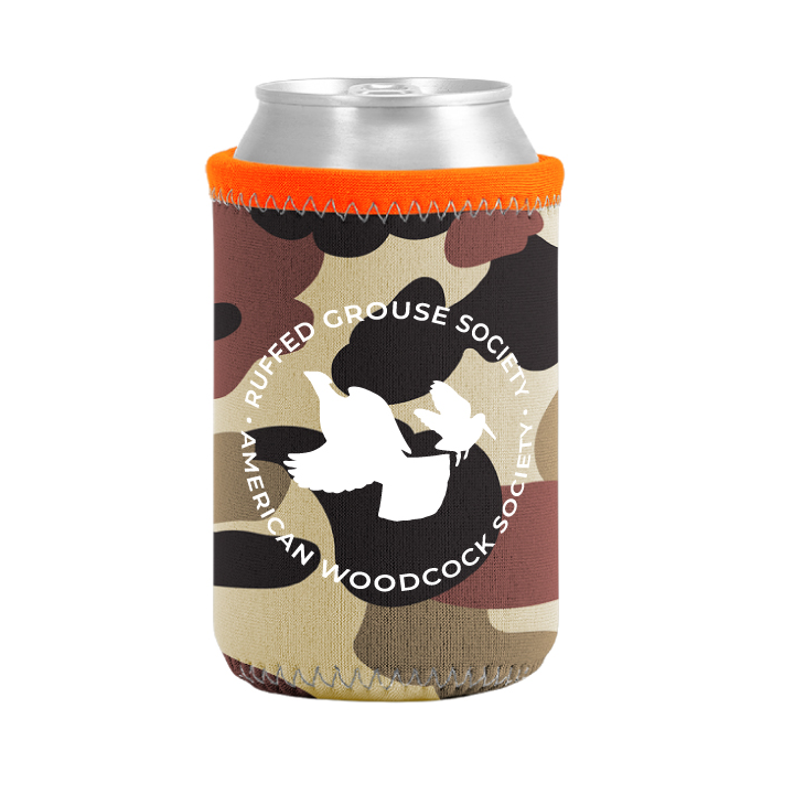RGS & AWS Camo Koozie