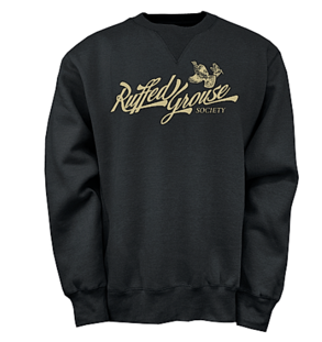 Carson Heavyweight Crewneck Sweatshirt With Ruffed Grouse Society Logo On Front