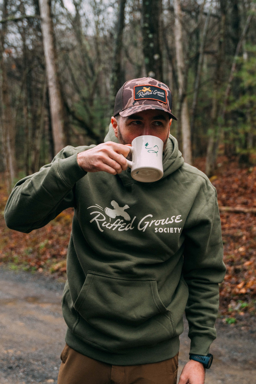 Flying Grouse Heavyweight Hooded Sweatshirt