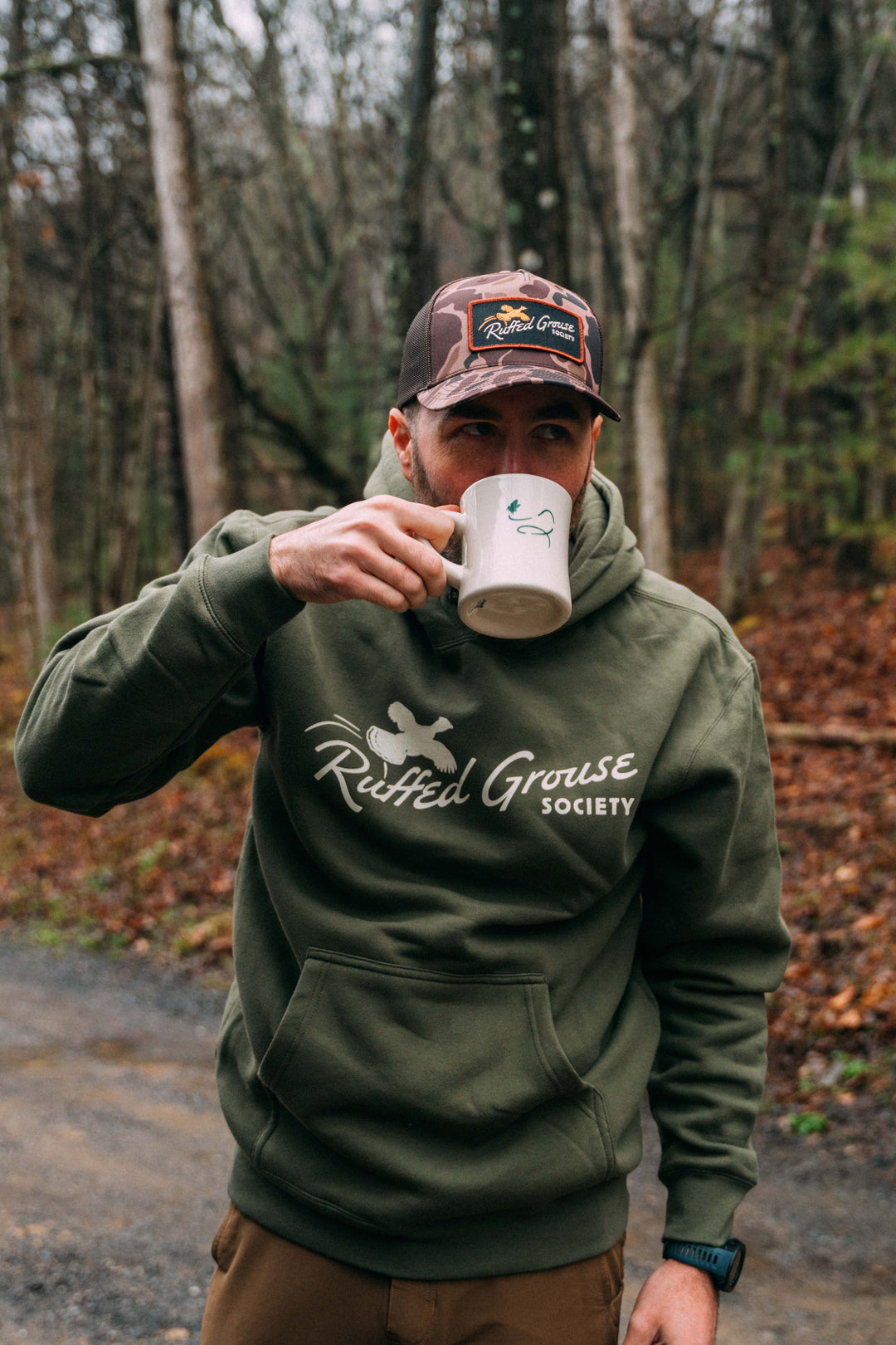 Flying Grouse Heavyweight Hooded Sweatshirt