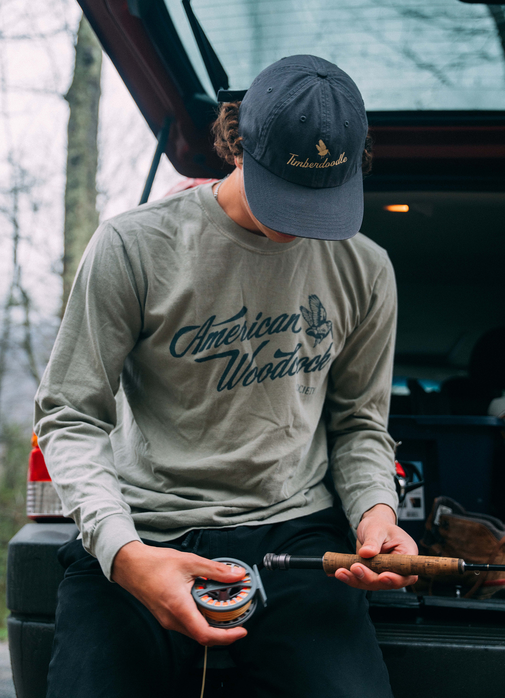 American Woodcock Society Vintage Script Long Sleeve T-Shirt
