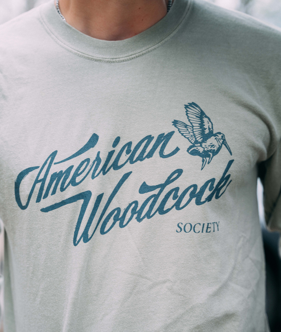American Woodcock Society Vintage Script Long Sleeve T-Shirt
