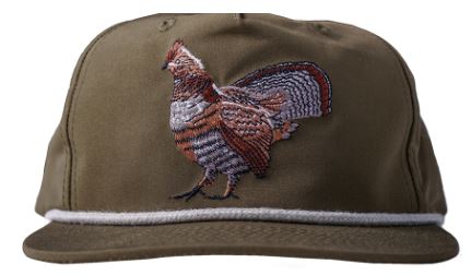 RGS & AWS Duck Camp Hat with Full Color Ruffed Grouse Design