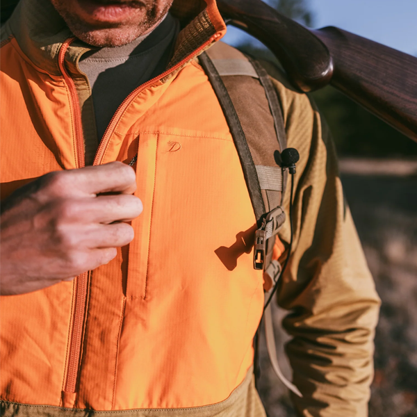 Duck Camp Lightweight Grid Tech Fleece 1/2 Zip: RGS & AWS Logo on Right Chest