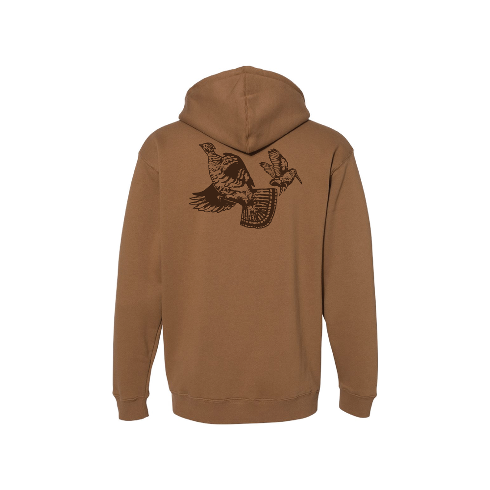 Ruffed Grouse Society Heavyweight Hooded Sweatshirt: Vintage Sign Design