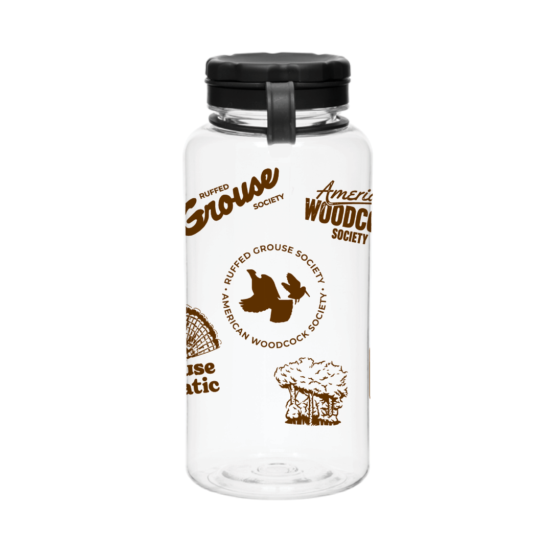 Faux Sticker 34oz Water Bottle