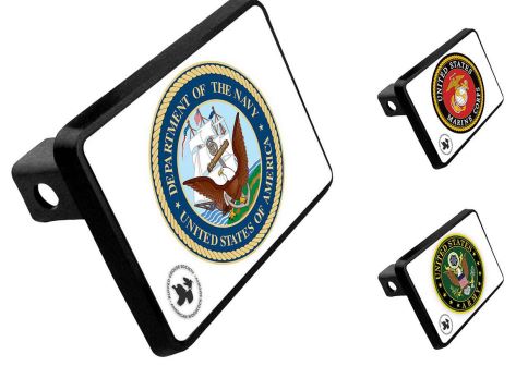 Tail Hitch Cover: 3.5" H x 5" W x 2" D