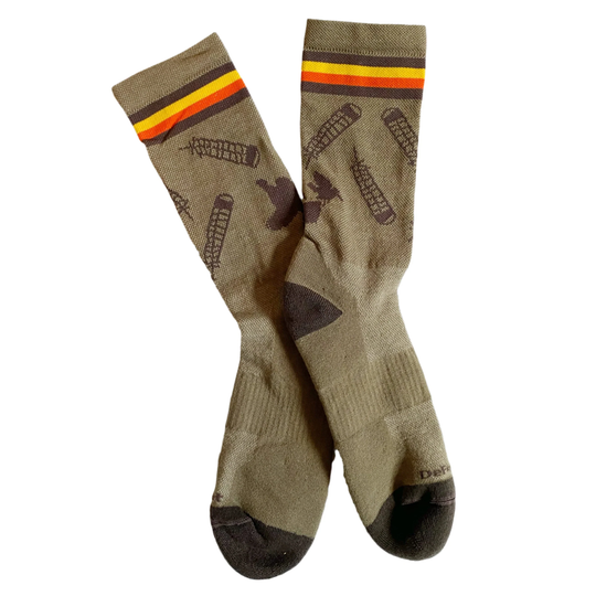 Ruffed Grouse Feather Hiking Socks