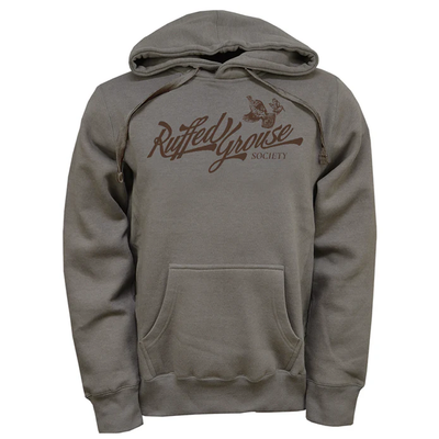Justus Heavyweight Hooded Sweatshirt with Ruffed Grouse Society Logo on Front