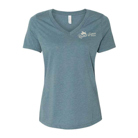 Flying Grouse Ladies V-Neck T-Shirt