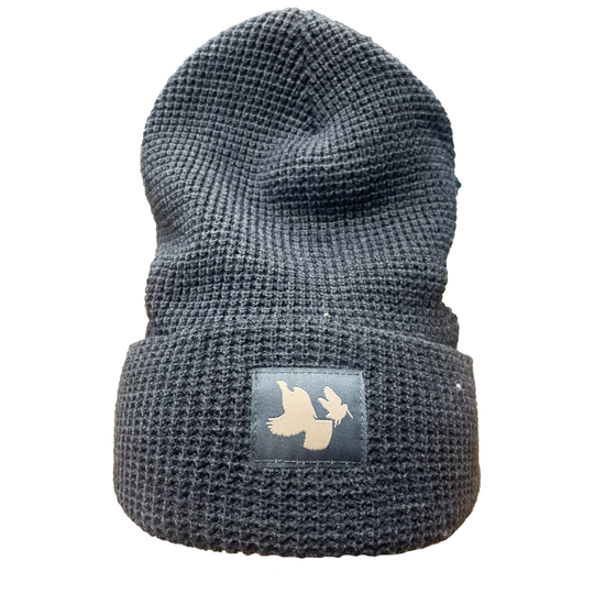RGS & AWS Waffle Knit Beanie with Cuff: Woven Logo Tag