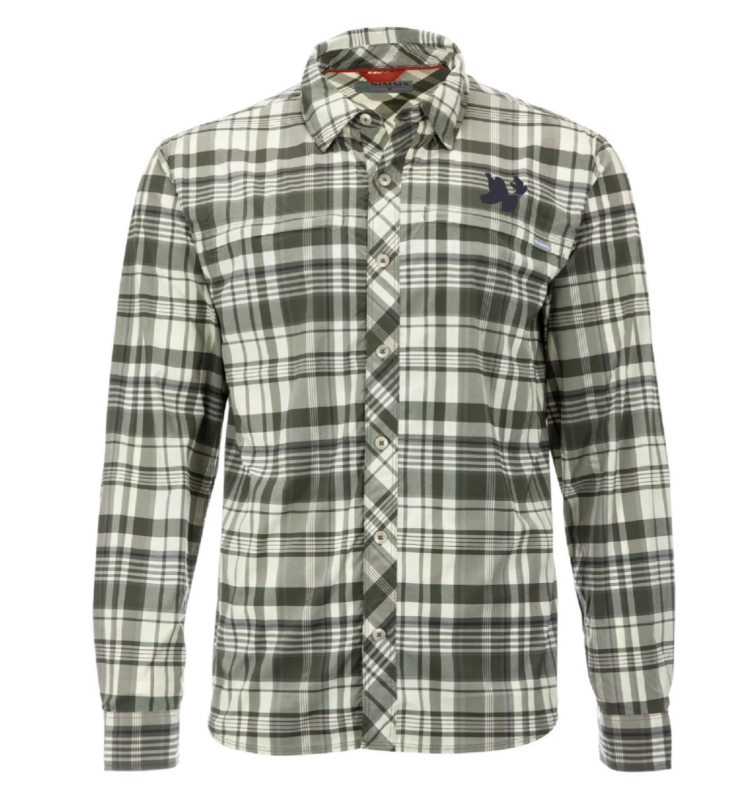 Simms Bugstopper Insect Repellent Fishing Shirt: With RGS & AWS Two Bird Logo