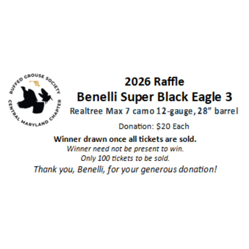 Central Maryland Chapter's Benelli Raffle 2026