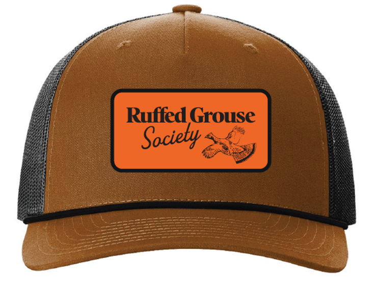 Ruffed Grouse Society Five-Panel Trucker Cap With RGS Logo on Patch