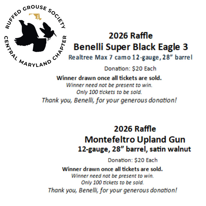 Central Maryland Chapter's Benelli Raffle 2026