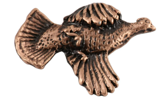 Pin, Flushing Grouse (Pewter or Copper)