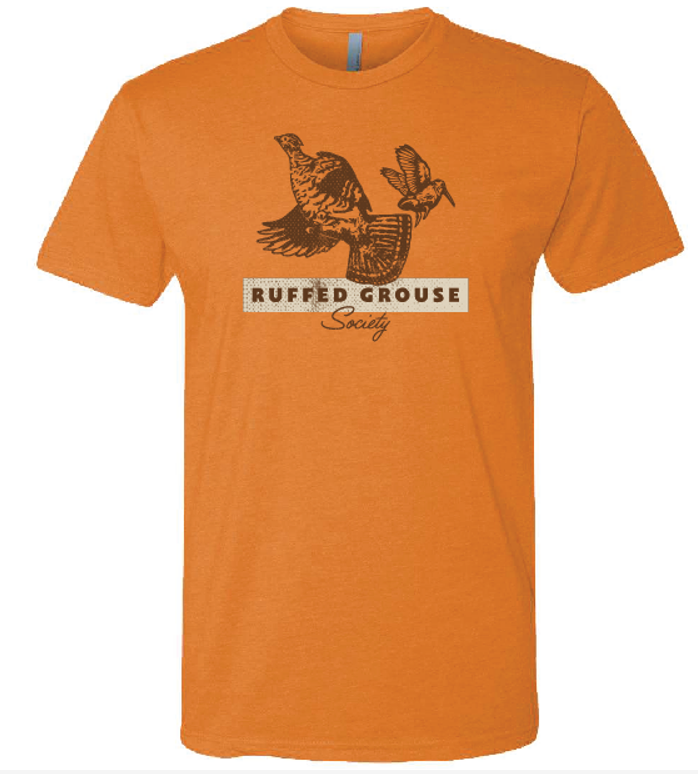 Ruffed Grouse Society Unisex Short Sleeve T-Shirt: Orange