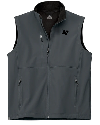 Men's Trailblazer Vest: Jet Gray/Black with RG & WC Embroidery