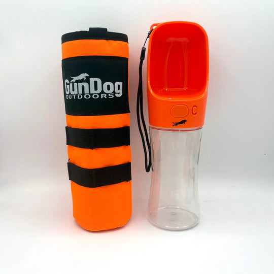 GunDog Outdoor Water Dog Bottle with Carry Sleeve: Orange