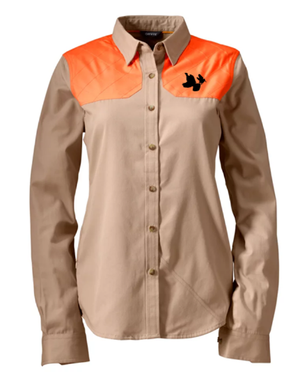 Orvis Women's Mid-Weight Shooting Shirt: RG & WC Embroidery