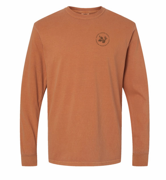 Ruffed Grouse Society Unisex Long Sleeve T-Shirt: Rust