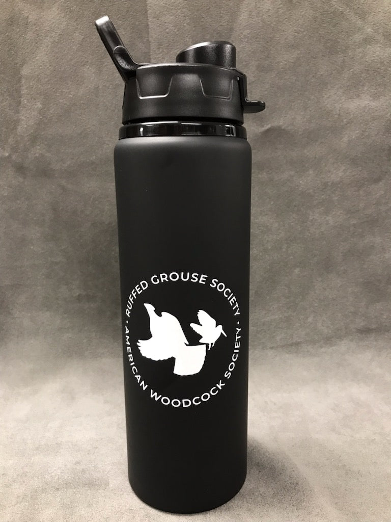 28 Ounce H2go Surge Bottle: Matte Black with RGS & AWS Circle Logo