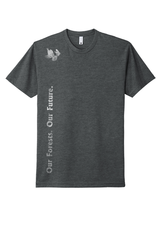 RGS & AWS Short Sleeve T-Shirt: Our Forests. Our Future Logo