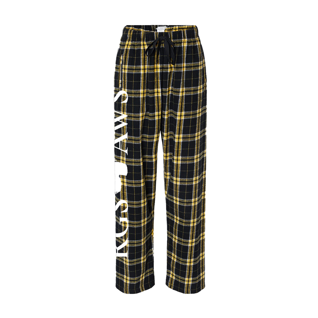 Ladies Haley Flannel Pants: RGS & AWS Logo Up Side of Leg