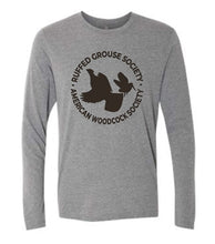Load image into Gallery viewer, RGS Long Sleeve Gray T-Shirt: RGS-AWS Logo
