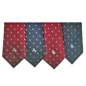 Custom Ruffed Grouse and Woodcock Silhouette Necktie