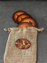 Load image into Gallery viewer, Leather Coaster Set of Four with Matching Gift Bag: RGS &amp; AWS
