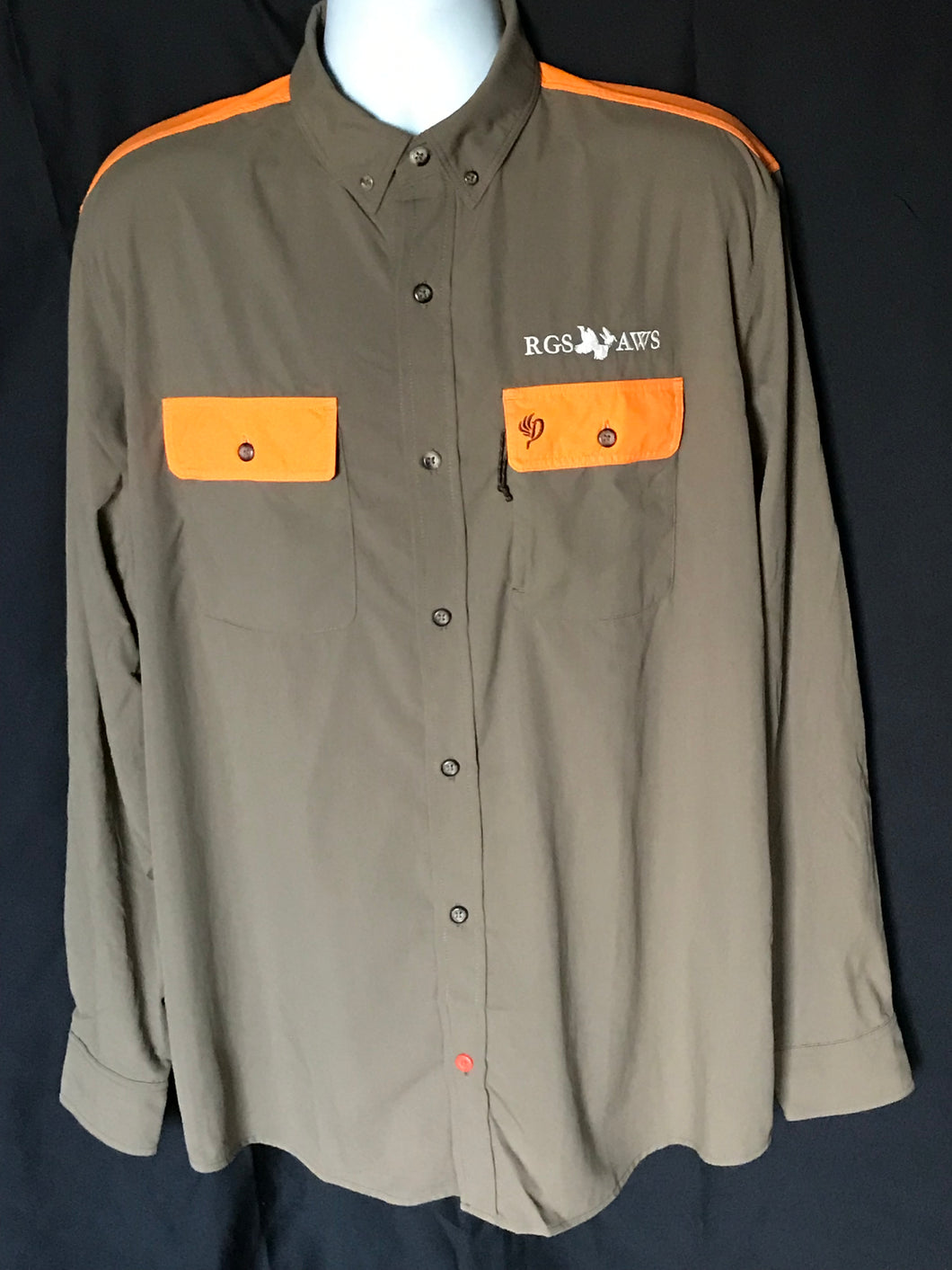 Lightweight Long Sleeve Hunting Shirt - Pin Oak Upland with RGS & AWS Logo